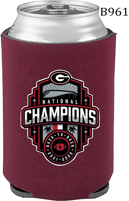 Georgia Bulldogs Burgundy 2022 National Champions Can Coolers B961 Georgia Bulldogs Burgundy 2022 National Champions Can Coolers B961