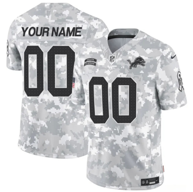 Youth Detroit Lions Active Player Custom 2024 F.U.S.E Arctic Camo Salute to Service Limited Stitched Football Jersey Youth Detroit Lions Active Player Custom 2024 F.U.S.E Arctic Camo Salute to Service Limited Stitched Football Jersey