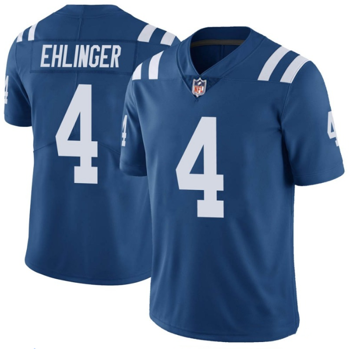 Women's Indianapolis Colts #4 Sam Ehlinger Blue Vapor Untouchable Limited Stitched Jersey(Run Small)