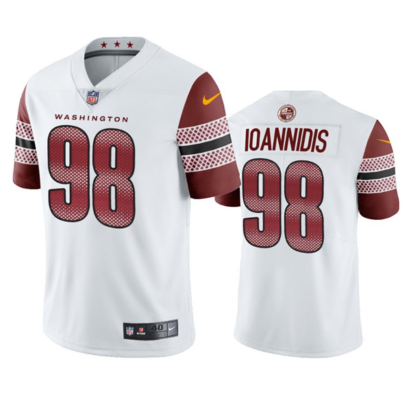 Men's Washington Commanders #98 Matt Ioannidis White Vapor Untouchable Stitched Football Jersey Men's Washington Commanders #98 Matt Ioannidis White Vapor Untouchable Stitched Football Jersey