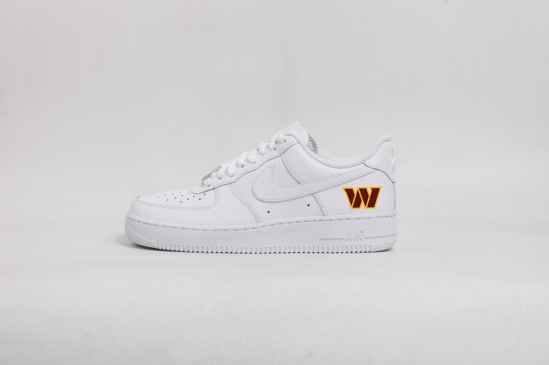 Men's Washington Commanders Air Force 1 Low White Shoes 001