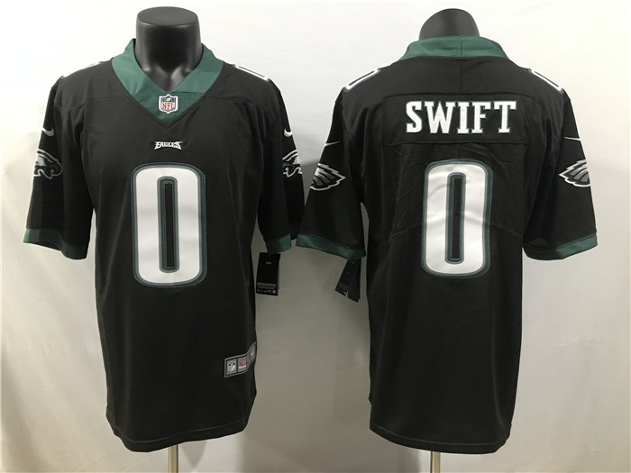 Youth Philadelphia Eagles #0 D'Andre Swift Green 2023 Draft Stitched Football Jersey