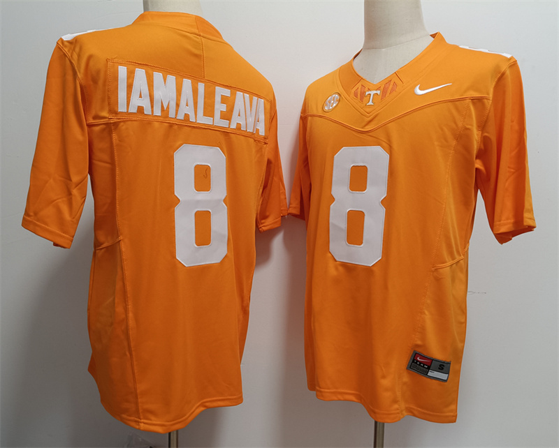 Men's Tennessee Volunteers #8 Nico Iamaleava Orange F.U.S.E Stitched Jersey Men's Tennessee Volunteers #8 Nico Iamaleava Orange F.U.S.E Stitched Jersey