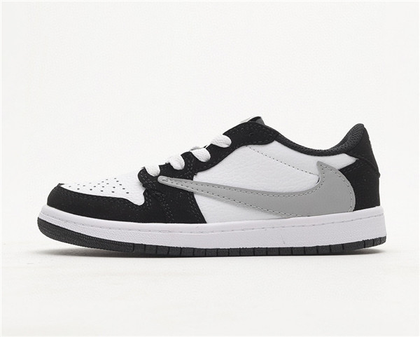 Youth Running Weapon Air Jordan 1 White/Black Low Top Shoes 0048 Youth Running Weapon Air Jordan 1 White/Black Low Top Shoes 0048