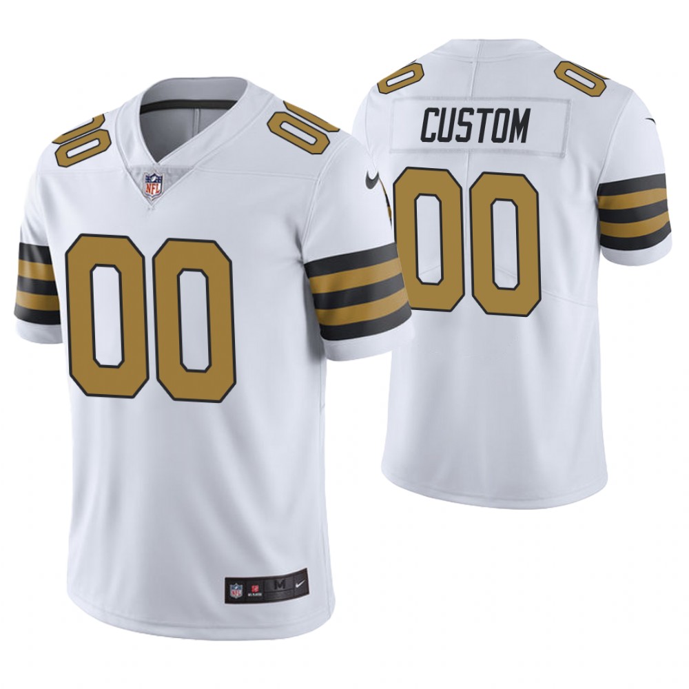 Youth New Orleans Saints ACTIVE PLAYER Custom White Color Rush Limited Stitched NFL Jersey Youth New Orleans Saints ACTIVE PLAYER Custom White Color Rush Limited Stitched NFL Jersey