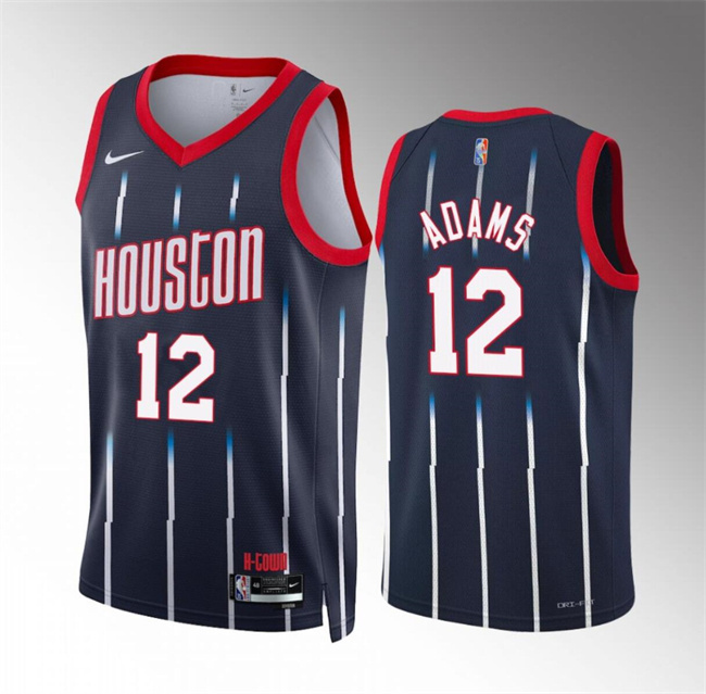 Men's Houston Rockets #12 Steven Adams Navy Classic Edition Stitched Jersey Men's Houston Rockets #12 Steven Adams Navy Classic Edition Stitched Jersey