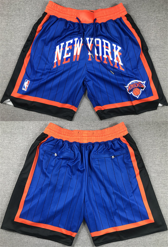 Men's New Yok Knicks Royal City Edition Shorts (Run Small)