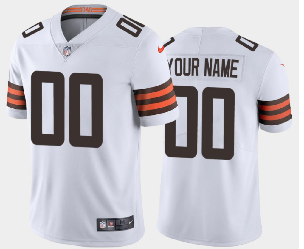 Youth Cleveland Browns ACTIVE PLAYER Custom White Vapor Untouchable Limited Stitched Jersey