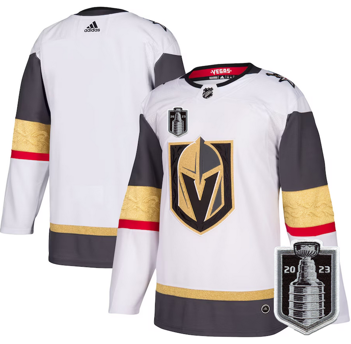 Men's Vegas Golden Knights Blank White 2023 Stanley Cup Final Stitched Jersey Men's Vegas Golden Knights Blank White 2023 Stanley Cup Final Stitched Jersey