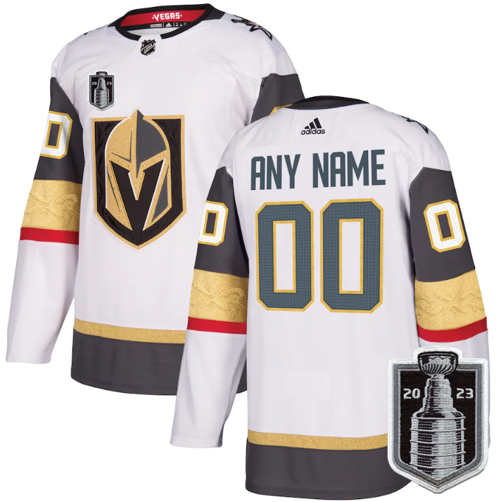 Men's Vegas Golden Knights Customized White 2023 Stanley Cup Final Stitched Jersey Men's Vegas Golden Knights Customized White 2023 Stanley Cup Final Stitched Jersey