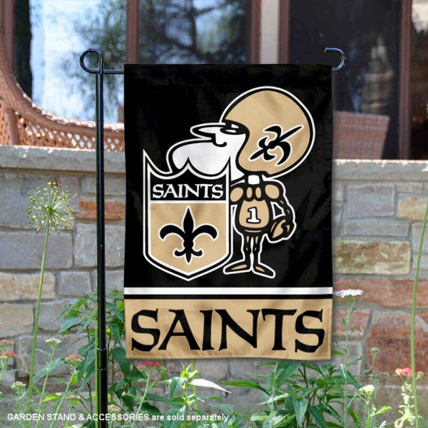 New Orleans Saints Double-Sided Garden Flag 003 (Pls Check Description For Details)