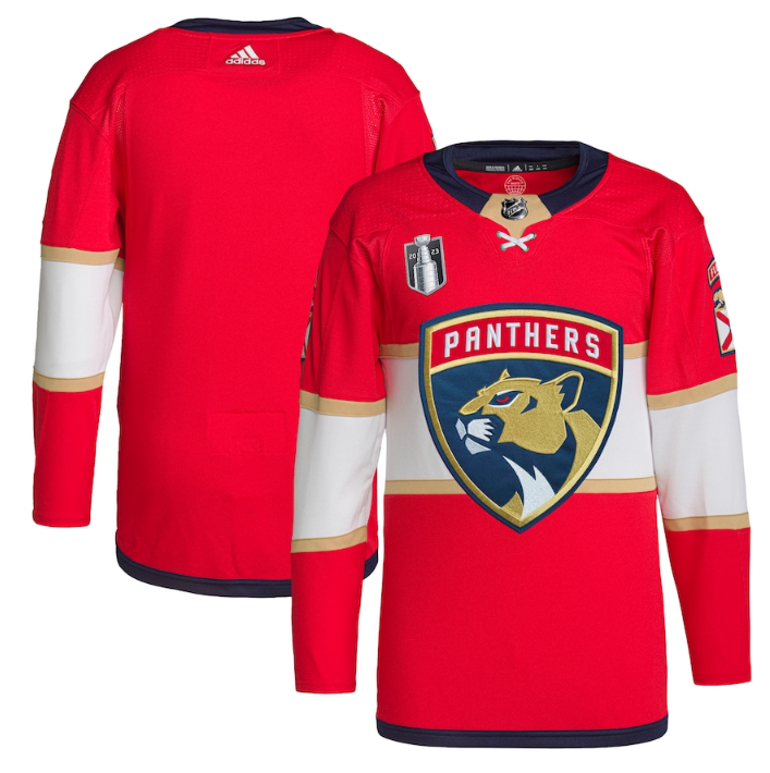 Men's Florida Panthers Blank Red 2023 Stanley Cup Final Stitched Jersey Men's Florida Panthers Blank Red 2023 Stanley Cup Final Stitched Jersey