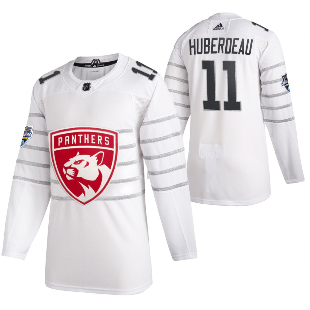 Men's White Florida Panthers #11 Jonathan Huberdeau 2020 Stitched NHL Jersey Men's White Florida Panthers #11 Jonathan Huberdeau 2020 Stitched NHL Jersey