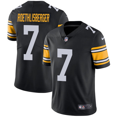 Youth Pittsburgh Steelers #7 Ben Roethlisberger Black Vapor Untouchable Limited Stitched NFL Jersey
