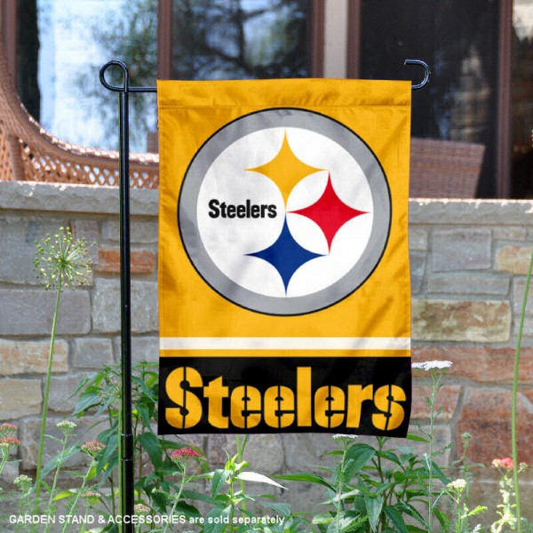 Pittsburgh Steelers Double-Sided Garden Flag 004 (Pls Check Description For Details)