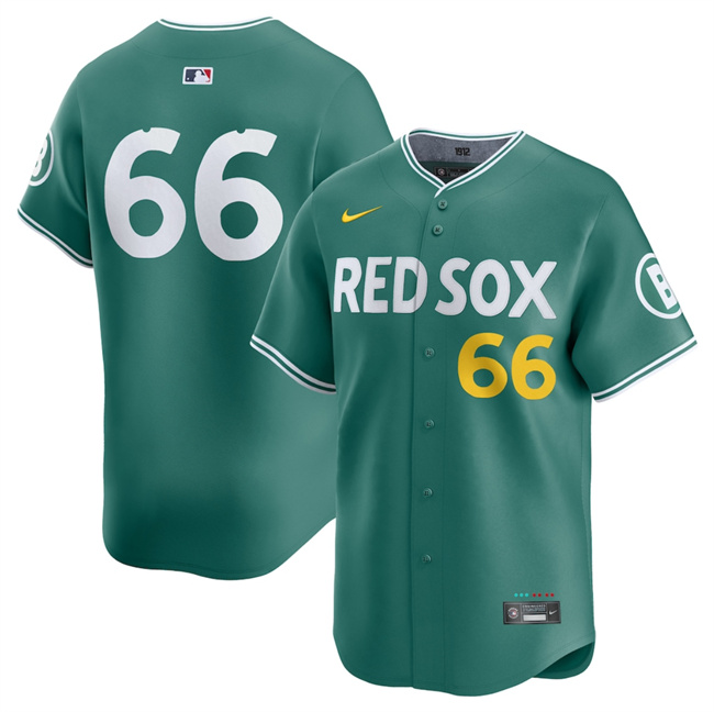 Men's Boston Red Sox #66 Brayan Bello Green 2025 City Connect Limited Stitched Baseball Jersey Men's Boston Red Sox #66 Brayan Bello Green 2025 City Connect Limited Stitched Baseball Jersey