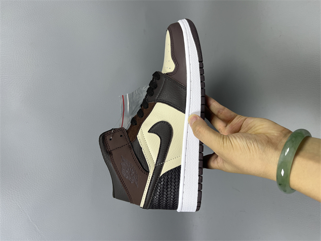 Men's Running Weapon Air Jordan 1 Brown/Cream Shoes 0650 Men's Running Weapon Air Jordan 1 Brown/Cream Shoes 0650