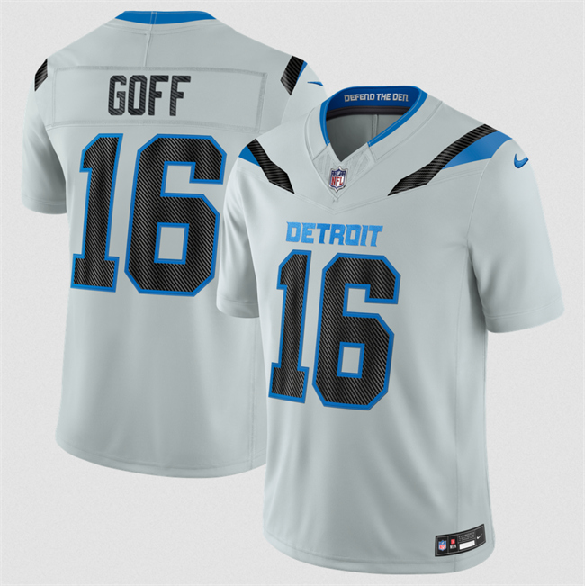 Women's Detroit Lions #16 Jared Goff Silver 2026 F.U.S.E. Rivalries Collection Limited Stitched Football Jersey(Run Smaller)