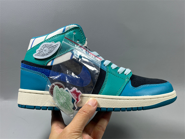Women Running Weapon Air Jordan 1 Black/Blue/Aqua Shoes 522 Women Running Weapon Air Jordan 1 Black/Blue/Aqua Shoes 522