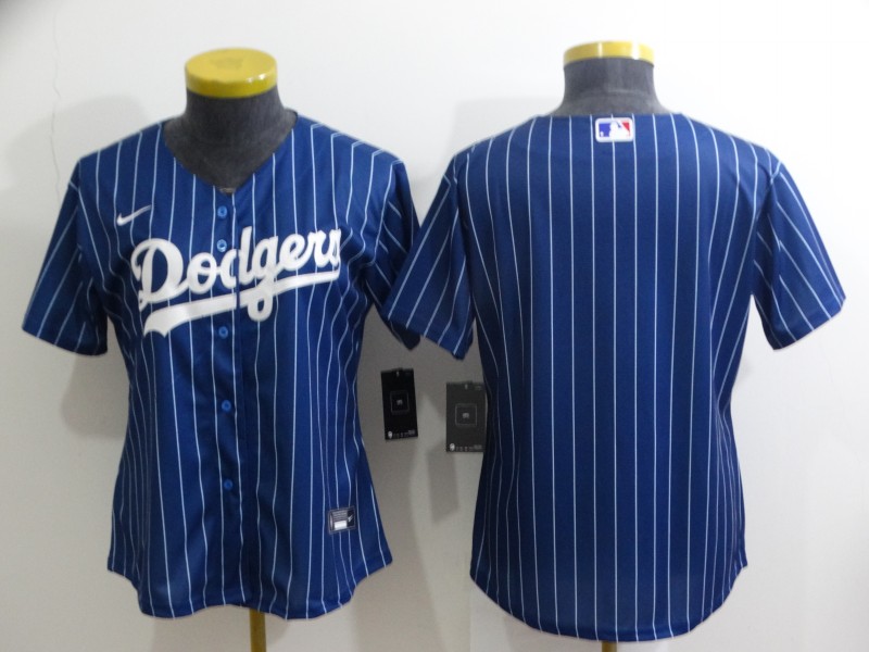 Women's Los Angeles Dodgers Blank Blue Stitched Baseball Jersey(Run Small) Women's Los Angeles Dodgers Blank Blue Stitched Baseball Jersey(Run Small)