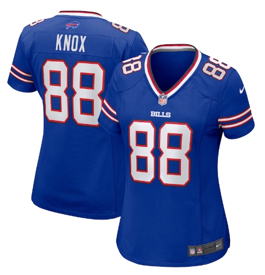 Women's Buffalo Bills #88 Dawson Knox Blue Vapor Untouchable Stitched Jersey(Run Small) Women's Buffalo Bills #88 Dawson Knox Blue Vapor Untouchable Stitched Jersey(Run Small)